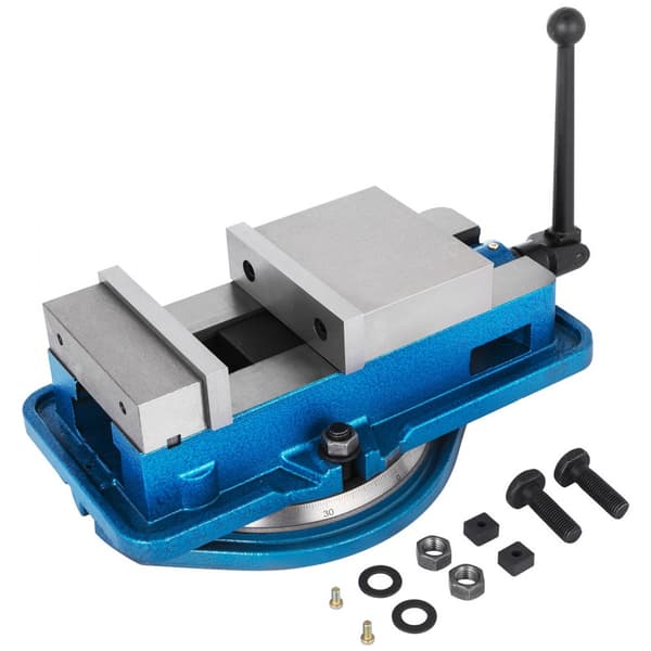 80MM Heavy Duty fræse skrueåkke, præcisionsklemme med 360° drejebase og 3" kæbebredde, perfekt til CNC-opgaver.