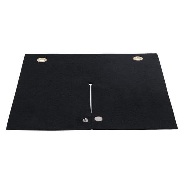 Svejsetæppe 12" x 12" i kulfiber, varmebestandig op til 1800°F, perfekt som flammebeskytter til propan- og loddearbejde.