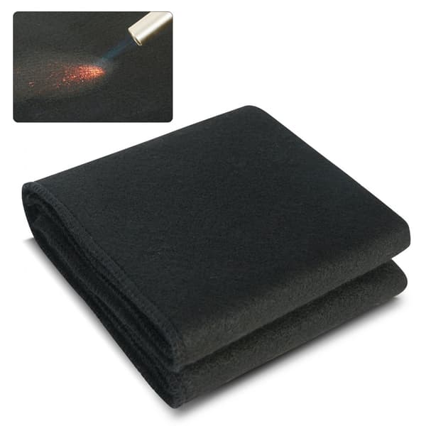 kolfiltsvetsfilt, 27" x 12", flamskyddande, upp till 1800°F, värmebeständig, kolfiberisolering, 1 förpackning