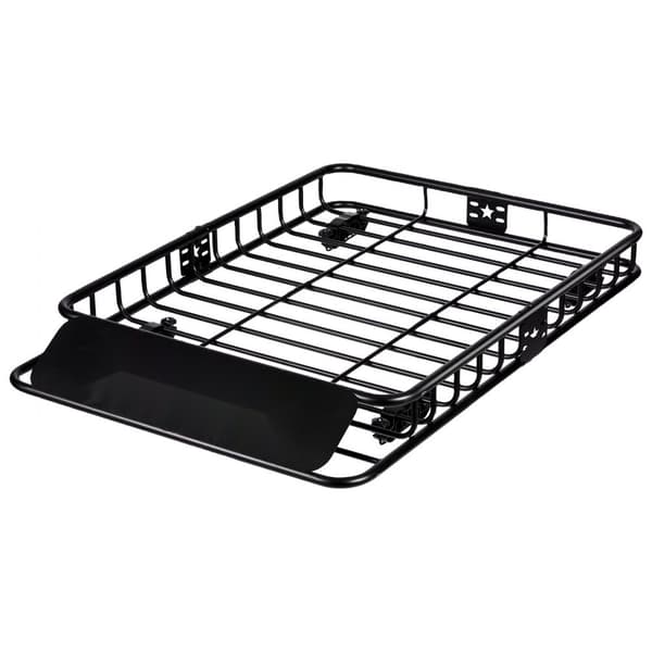 Takräcke lastkorg 130,5 x 91,5 x 12,7 cm med 15 Cu Ft vattentät lastväska, 90 kg kapacitet, universal stativhållare.