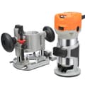 Miniatyrbild 1 av 9: Träfräs 1,25 hk 800 W, kompakt överfräs med dyk och fast bas, 30000 rpm, 6 hastigheter, inkl. 1/4" & 5/16" hylsor.