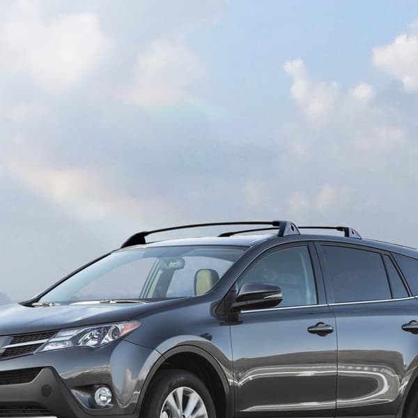 Tværstænger til tagbøjler til Toyota RAV4 (2019-2023), 117 kg kapacitet, anti-rust aluminium, med låse. Perfekt til bagage!
