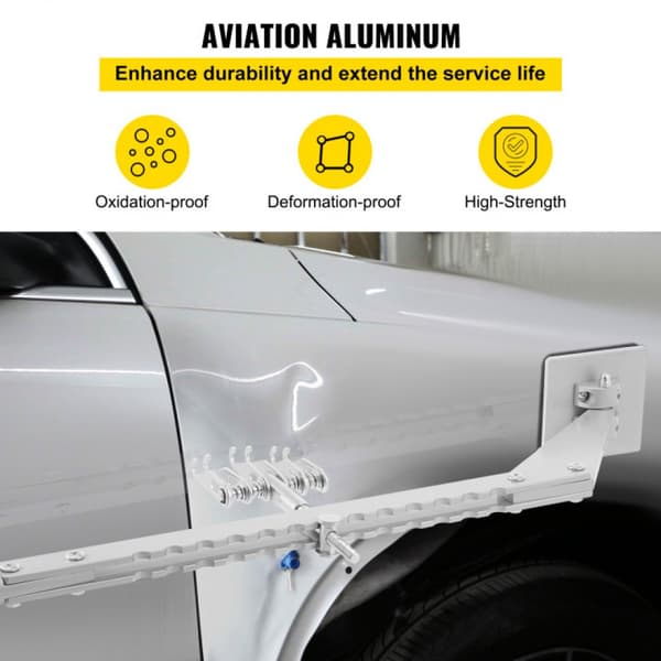 Buckla dragstång 6 klokrok, avdragare, enkelbenslyftare, bärbar aluminiumlegering för bilbuckelreparation.