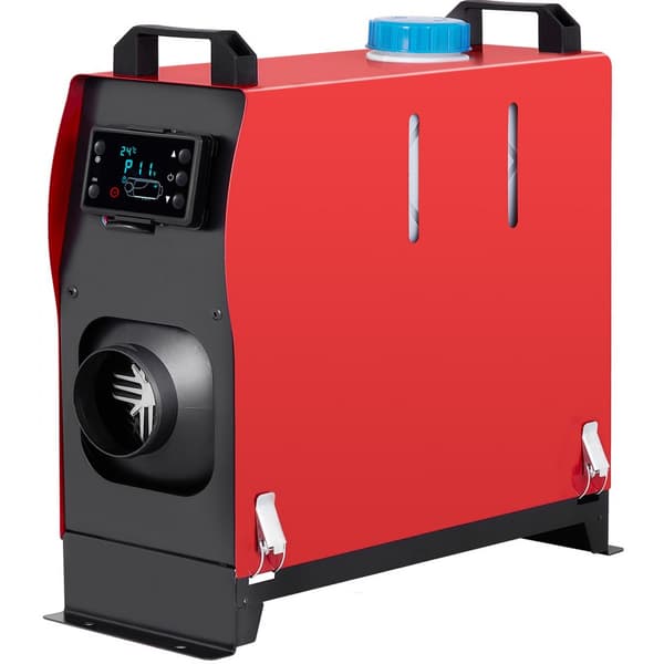 5KW Diesel Luftvarmer, 12V Parkeringsvarmer med Lyddæmper & LCD Fjernbetjening - Alt i Én løsning til komfortabel opvarmning.