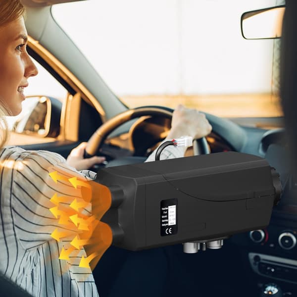 8KW luftdieselvarmer, 12V parkeringsvarmer med LCD-kontrol og lyddæmper til lastbiler, autocampere, både og trailere.