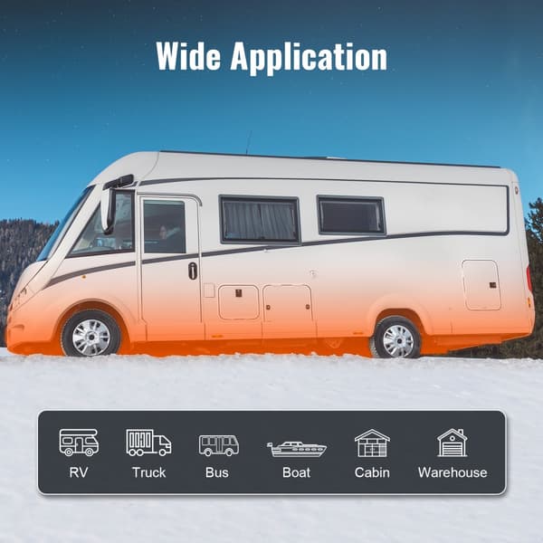 Dieselilmalämmitin 12V 5KW LCD-näyttö kaukosäätimellä, bussi- ja RV-käyttöön, tehokas lämmitys!