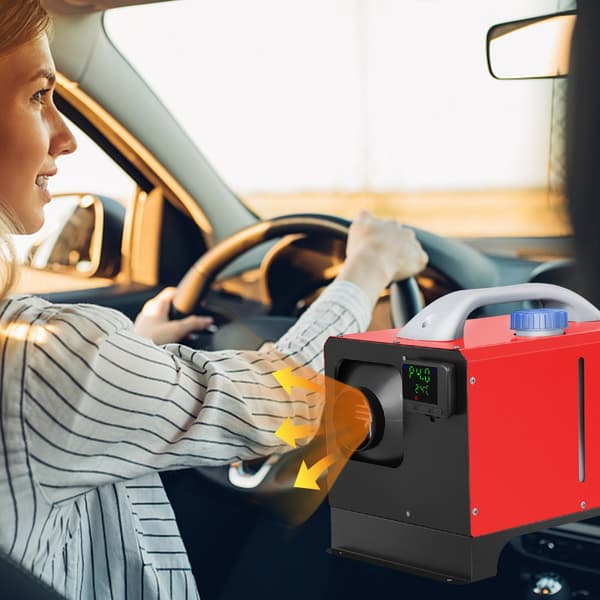 8KW dieselilmalämmitin, 12V, musta LCD-näyttö, kaukosäädin, nopea lämmitys matkailuautoille ja veneille.