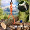 Miniatyrbild 3 av 9: Slirtång för stockar, 18 tum, 2-klotlyft, 350 kg kapacitet, tunga roterande tång för hantering av timmer.