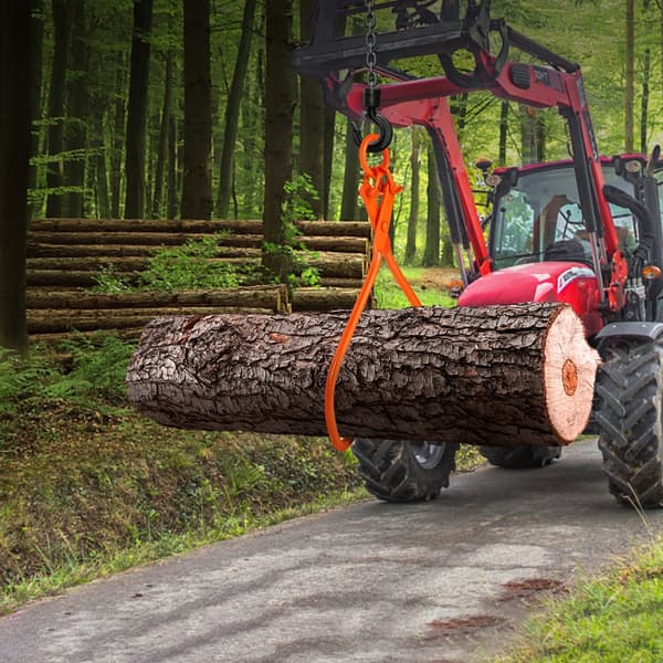 Tømmerudskridningstænger, 32" løftetænger til 2-klobævler. Stærk stålkonstruktion, 700 kg kapacitet. Ideel til løft og håndtering.