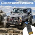 Miniatyrbillede 6 af 9: Elektrisk spil 12V, 3000 lb kapacitet, IP55, 3/16" x 39 fod. ATV UTV med trådløs fjernbetjening & 4-vejs fairlead - perfekt til bugsering!