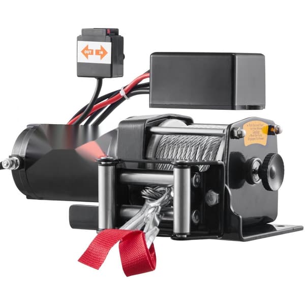 Elektrisk spil 12V, 3000 lb kapacitet, IP55, 3/16" x 39 fod. ATV UTV med trådløs fjernbetjening & 4-vejs fairlead - perfekt til bugsering!