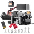 Miniatyrbillede 1 af 9: Elektrisk spil 12V, 3000 lb kapacitet, IP55, 3/16" x 39 fod. ATV UTV med trådløs fjernbetjening & 4-vejs fairlead - perfekt til bugsering!