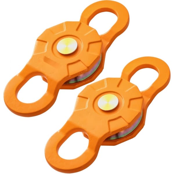 Snatch Block, 11T/25.000 LBS kapacitet, kraftig spilrulle til 0,55"/14 mm reb, perfekt til bjærgning af traktorer, lastbiler,