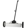 Pikkukuva 1 / 9: 45 lbs:n pyörillä varustettu magneettinen lakaisukone, 18" teleskooppikahvalla, helppo puhdistus autotallissa.