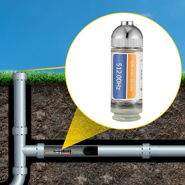 512HZ Sonde 8/5" ja 1/4-20" liittimet jäykälle tyhjennyspaikannukselle viemärien ja putkien havaitsemiseen, hopea.