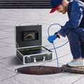 Pikkukuva 8 / 9: Vedenpitävä viemärikamera teltta, 7" näyttö, 1000TVL, 131 jalkaa putken tarkastukseen.