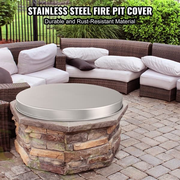 Kanna 20" Firepit-kansi, ruostumaton teräs, helposti avattava puulämmitteinen ulko- ja retkeilyuunitarvike.