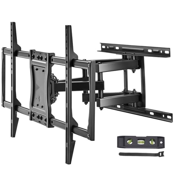 Full Motion tv-beslag til 37-75" tv. Drejelig og tilbar justering, VESA 600x400 mm, max vægt 132 lbs. Ideelt til alle rum.