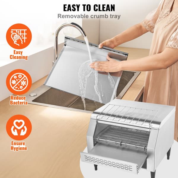Kommersiel Transporttoaster 450 skiver/time Ekstra kraftig Toaster til erhvervslivet
