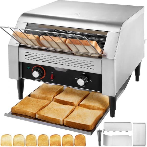 Kommersiel Transporttoaster 450 skiver/time Ekstra kraftig Toaster til erhvervslivet