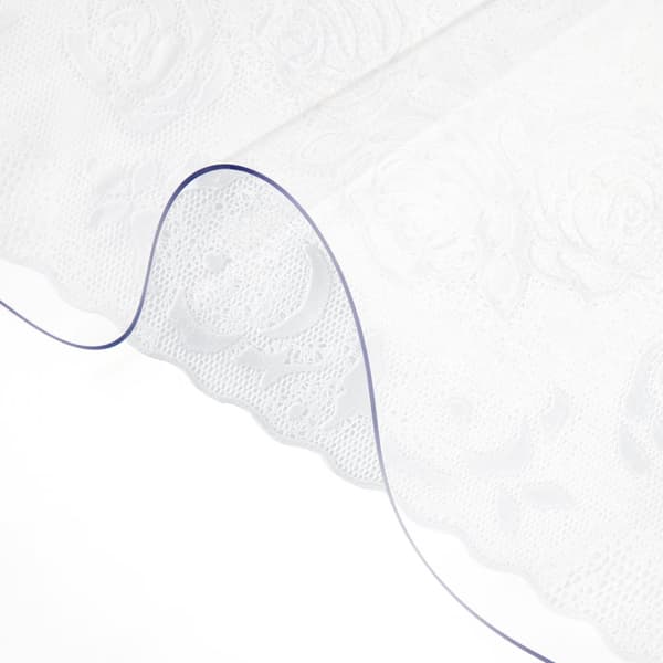 Plastbordsöverdrag 42 x 72 tum, 1,5 mm tjockt, transparent bordsskydd, vattentålig och lätt att rengöra för kontor.