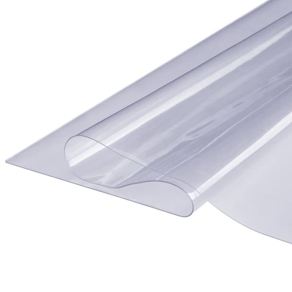 Kirkas PVC-pöytäliina 36"x72", 1,5 mm paksu, vedenpitävä suoja työpöydälle, sohvapöydälle ja ruokapöydälle.