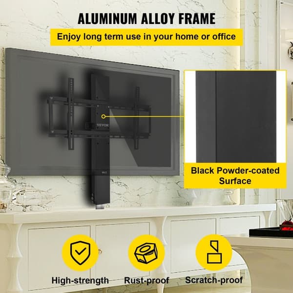 Moottoroitu TV-nostoteline 26"-60" LCD/LED/OLED-plasmatv:lle, raskas sähköinen teline, automaattinen kiinnike.