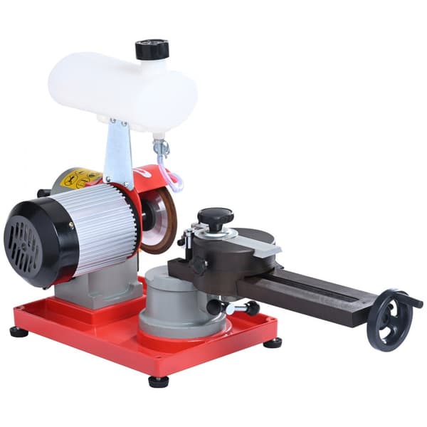 Rundsavbladssliber 370W, 3600RPM med vandtank og 5" hjul - perfekt til effektiv slibning!