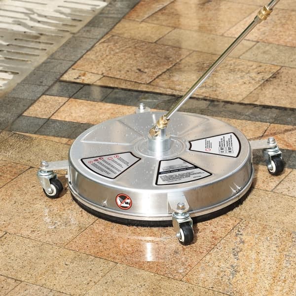 18" painepesurin puhdistuslaite pyörillä, ruostumattomasta teräksestä, Max 4000 PSI, 1/4" pikaliitin, sähkökäyttöinen.