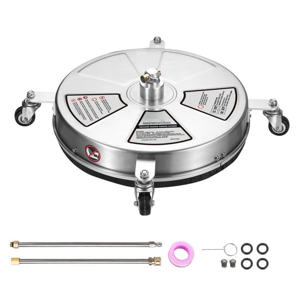 18" painepesurin puhdistuslaite pyörillä, ruostumattomasta teräksestä, Max 4000 PSI, 1/4" pikaliitin, sähkökäyttöinen.