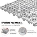 Miniatyrbild 3 av 9: Interlocking Dränering Golvmatta 30 x 30 cm PVC Halkfria golvplattor 12-pack