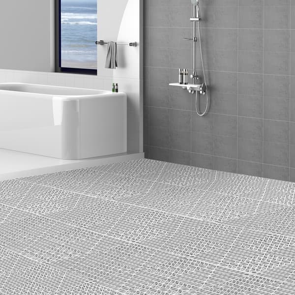 Interlocking Dränering Golvmatta 30 x 30 cm PVC Halkfria golvplattor 12-pack
