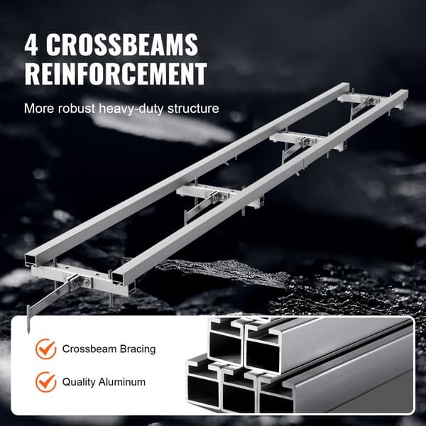 Rail Mill Guide System 9 ft motorsågsfräsning Rail Guide 4 tvärbalkssatser