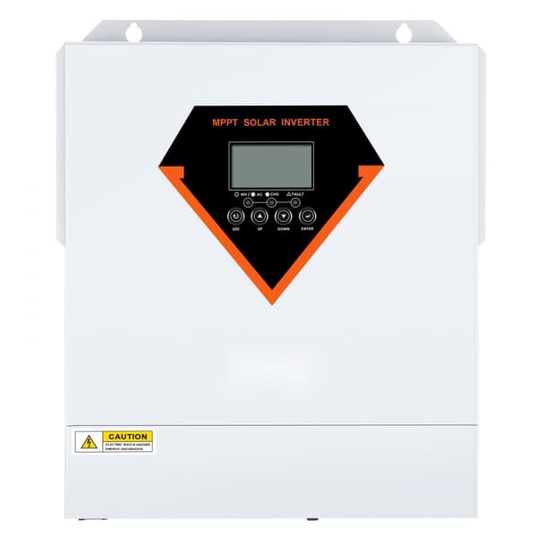 Hybridisolarinvertteri-laturi 3500W 230V, sisäänrakennettu 60A MPPT-ohjain tehokkuuden maksimoimiseksi.