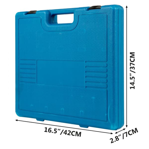 Stiknøglesæt 1/2" – 43 dele, standard udvalg, 6-punkt metriske stik, 9-30 mm (standard/dyb).