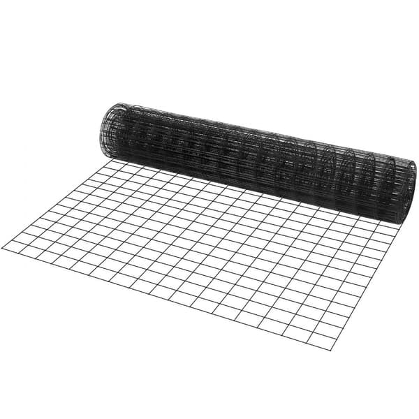 Hardwareklud, 48'' x 50' galvaniseret trådnetrulle, 16 gauge kyllingetrådshegn, vinylbelagt metaltråd til hønsegård og kaniner.