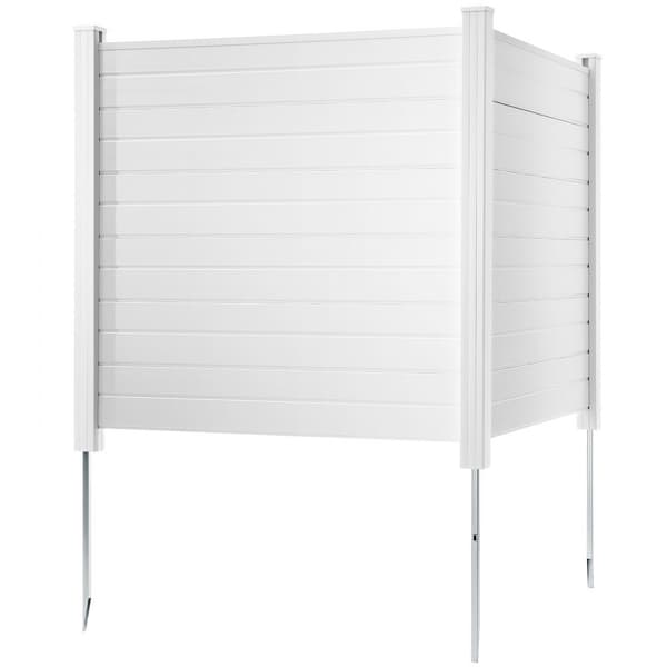 Ulkokäyttöön sopivat yksityisyysnäytöt, 50" L x 50" K, ilmastointilaitteen ja roskakorin peittämiseen (2 paneelia).