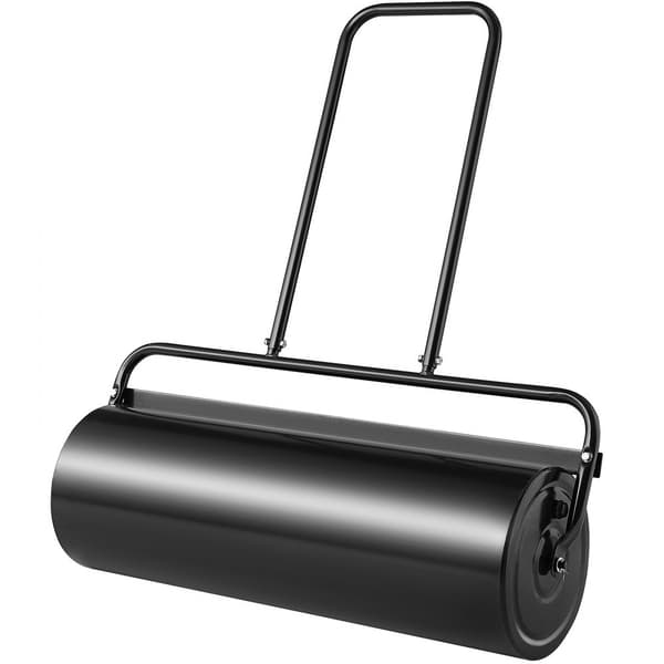 Plænevalse, 17 gallon sand-/vandfyldt, stålspærrevalse med ergonomisk U-håndtag til nemt skub og træk. Perfekt til græsplæner og haver.