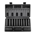 Miniatyrbild 9 av 9: 1/2" Drive Impact Socket Set, 13-delat djupsockelset Metrisk 10-24mm, 6-punkts CR-V stål, för bilreparation, robust, med väska