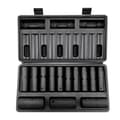 Miniatyrbild 1 av 9: 1/2" Drive Impact Socket Set, 13-delat djupsockelset Metrisk 10-24mm, 6-punkts CR-V stål, för bilreparation, robust, med väska