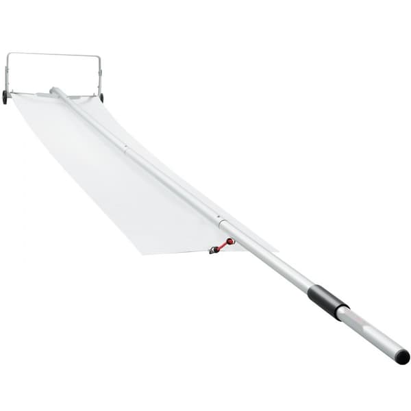 Lumikattoharava, 30' alumiininen kattolapio liukukankaalla, 19" lumenpoistotyökalu, turvallinen rullapyörillä.
