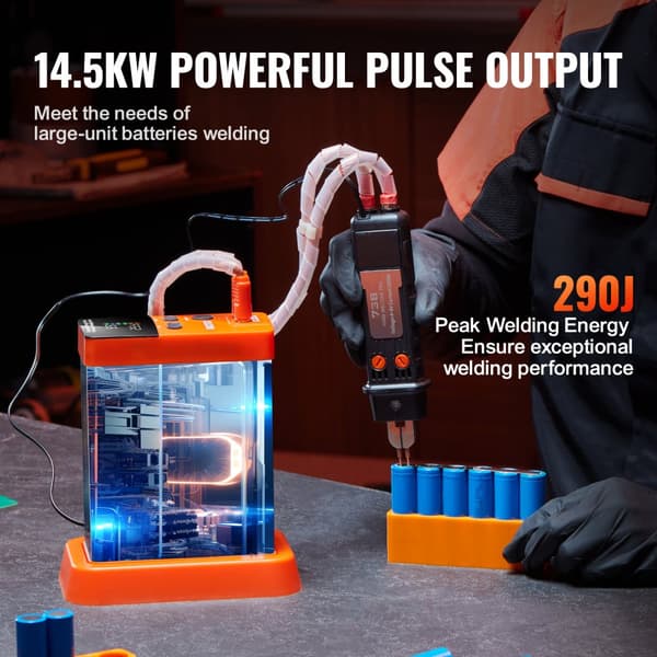 801D batteri punktsvejser med 14,5KW kondensator til energilagring og pulspunktsvejsning.