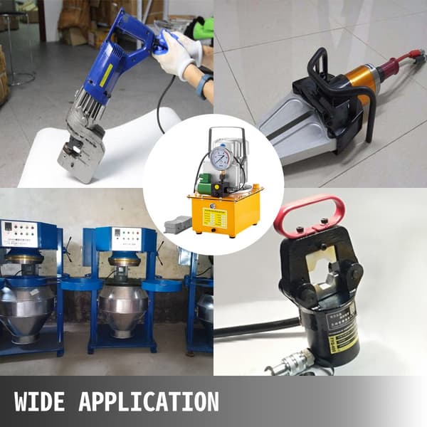 10152 PSI hydraulinen sähköpumppu 750 W, yksitoiminen 220 V, solenoidipoljin, 7L tehopakkaussylinteri.