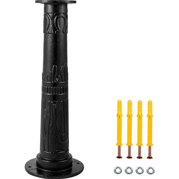 Antik håndvandpumpe stativ i støbejern til have. Holder kande med 0,5” huller for nem installation. Perfekt til udendørs brug!