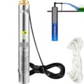 Miniatyrbild 1 av 9: Dränkbar pump 750W, 230V/50Hz, 105L/min, 62m huvud, sandbeständig <5%, 20m kabel, rostfritt stål, IP68 vattentät.