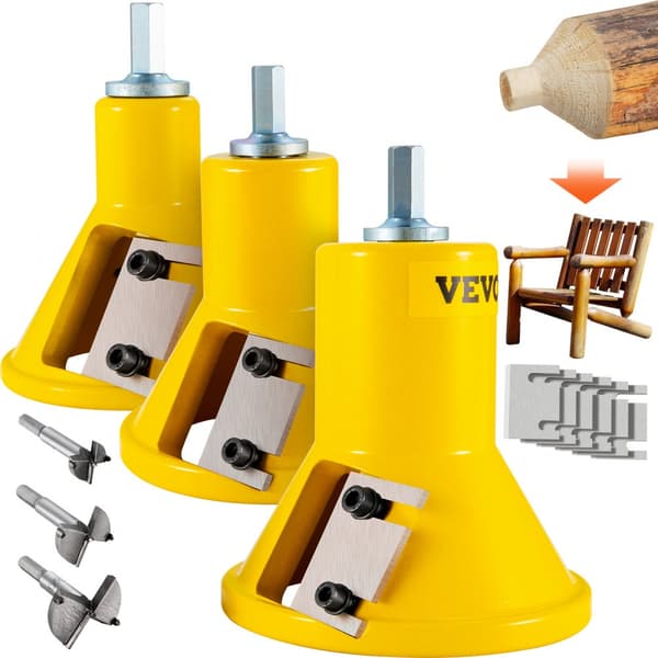 Tenonkutter, 1"/25,4 mm & 1,5"/38 mm & 2"/50,8 mm. Premium aluminium & stål træskærer med dobbelte knive. Home Master Kit til kvalitetsværktøj.