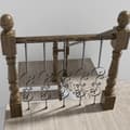 Miniatyrbillede 8 af 9: Trappe metal balustre, 44'' x 1/2" galvaniseret stål, dekorative gelændere, 5 stk S-formede dækbalustre m. spiraltrappegelænder og skruer.