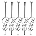 Miniatyrbillede 9 af 9: Trappe metal balustre, 44'' x 1/2" galvaniseret stål, dekorative gelændere, 5 stk S-formede dækbalustre m. spiraltrappegelænder og skruer.