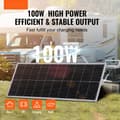 Miniatyrbillede 2 af 9: 100W Monokrystallinsk Solpanel Kit 12V med Solpanel & Opladercontroller