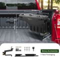Miniatyrbild 7 av 9: Låsbart truckbädd förvaringslåda, vattentät ABS, 6,6 Gal/20 L, kompatibel med Chevy Silverado/GMC Sierra 2019-2021, svart.